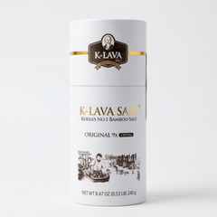 K-Lava Salt Original 9x Bamboo Salt Crystals (8.47 oz) 죽염고체