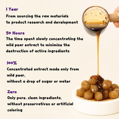 Cheongdam Throat Candy 70g – 100% Wild Pear Concentrate, No Sugar 청담 목사탕