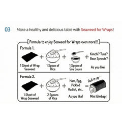 Sahmyook Seaweed Wrap (Lightly Roasted) 7.2g x 10ea 쌈싸먹는 김