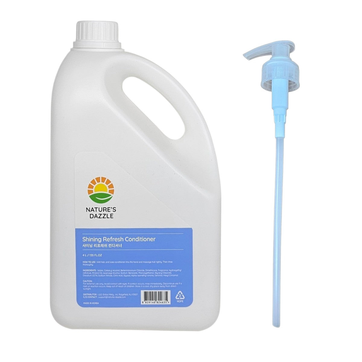 Nature's Dazzle Shining Refresh Conditioner 4000ml with pump