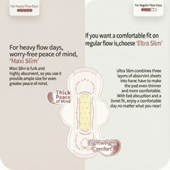 Goodfeel Organic Cotton Vegan Sanitary Pads | Ultra Slim Wings (S/M/L) 좋은느낌