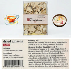 Canadian Dried Ginseng Slices 150g