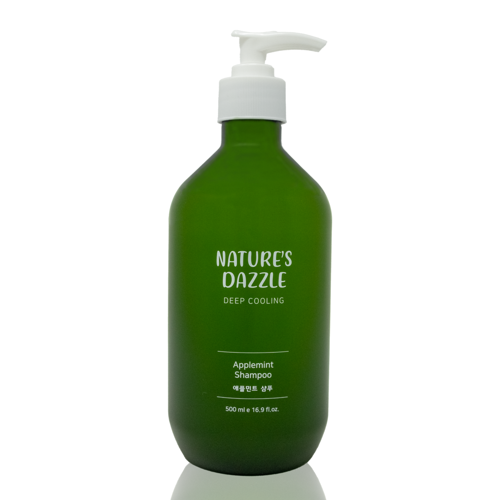 Nature's Dazzle Applemint Shampoo for Cooling and Oily Scalp Relief