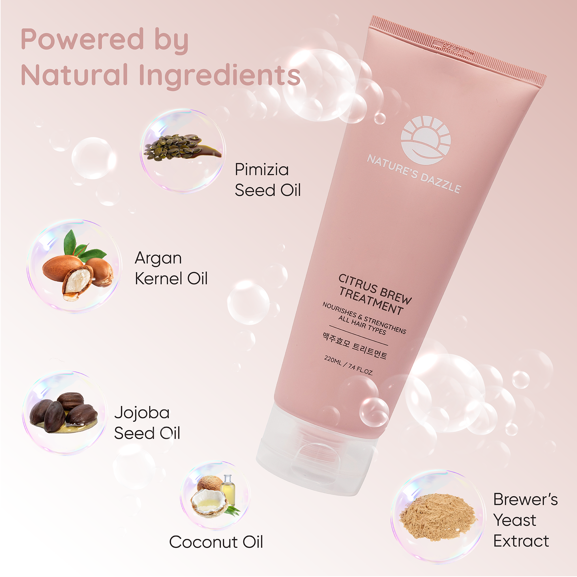 Citrus Brew Treatment tube with natural ingredients