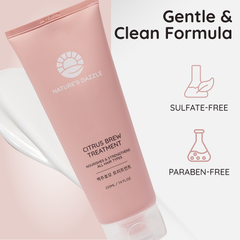 Nature's Dazzle Citrus Brew Treatment for Nourishes & Strengthens - 220ml/7.4 fl. oz 맥주효모 트리트먼트