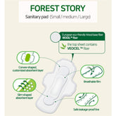 Eco-friendly feminine hygiene pad made with VEOCEL lyocell fiber