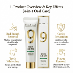 Seaseal Bamboo Salt Toothpaste 150g 죽염치약