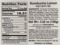 Daily Kombucha Lemon Tea 20 Sticks