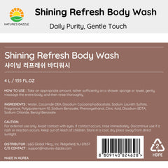 Nature's Dazzle Shining Refresh Body Wash ingredients