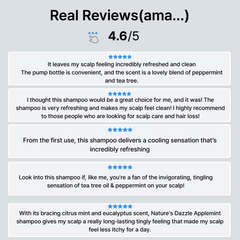 Nature's Dazzle Applemint Cool Relief Shampoo-Tea Tree Oil & Peppermint Oil 500ml/16.9 fl. oz