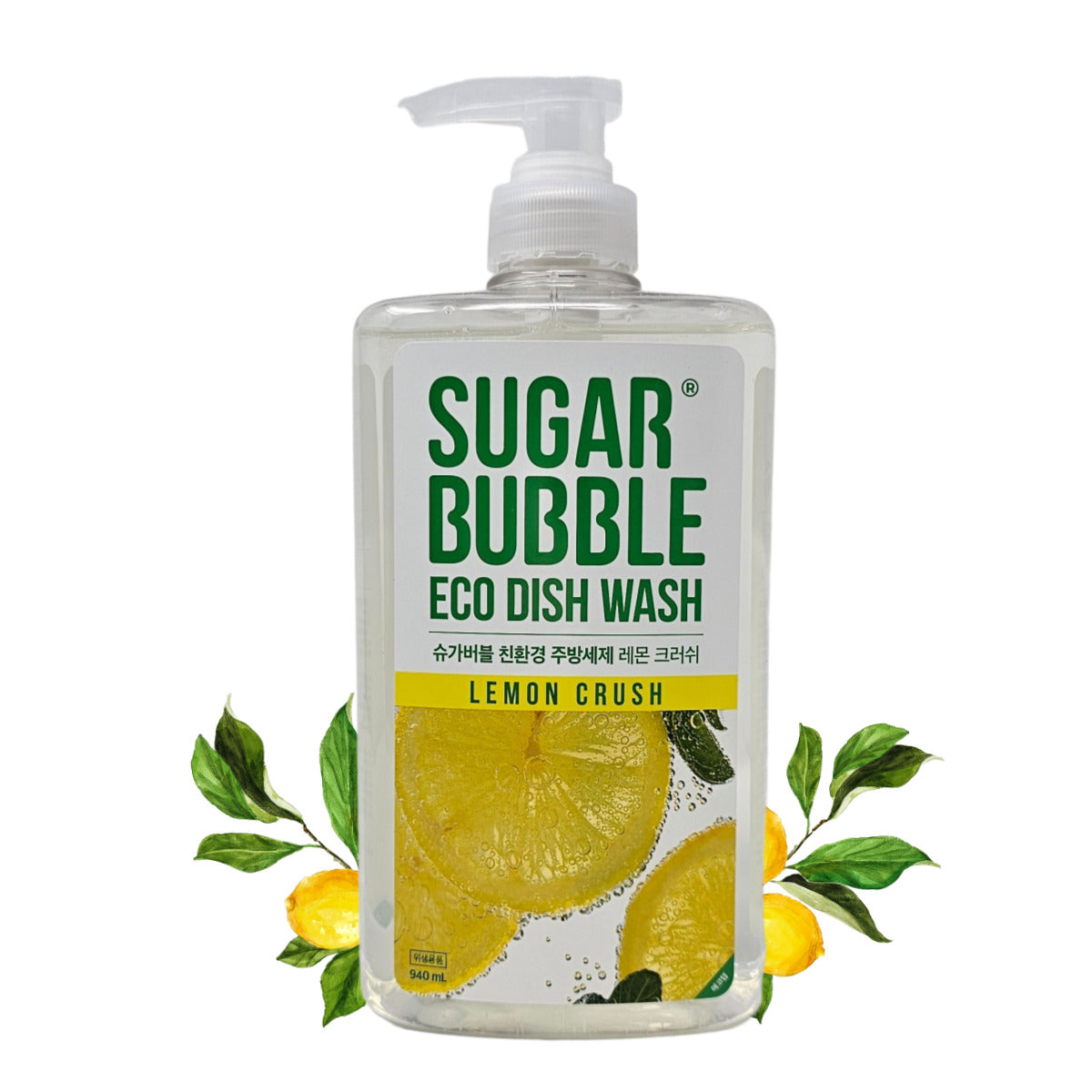 Sugar Bubble Eco Dish Wash 940ml – Lemon Crush scent bottle