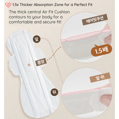 Goodfeel 100% Natural cotton super long Overnight Slim01