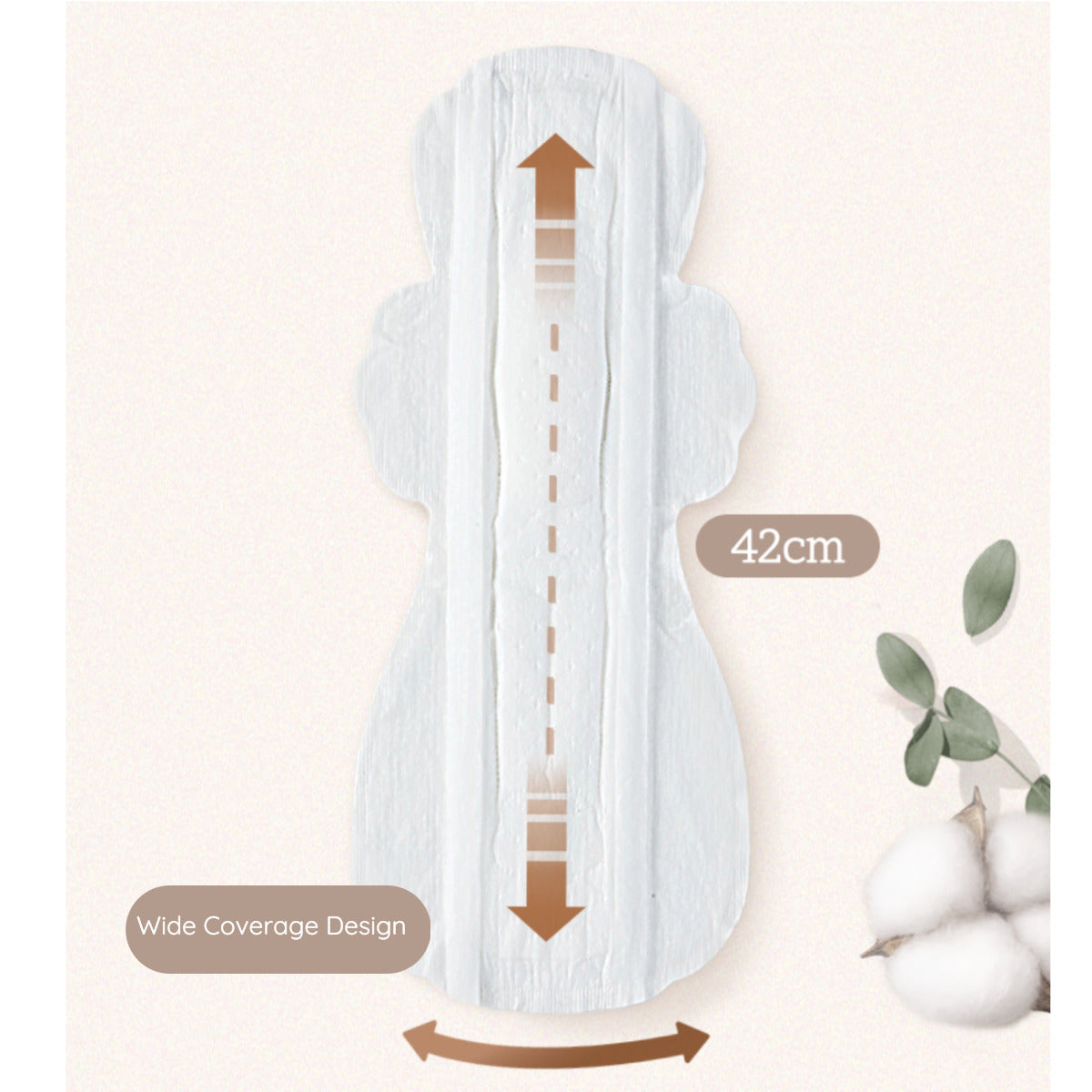 Goodfeel 100% Natural cotton super long Overnight Slim02
