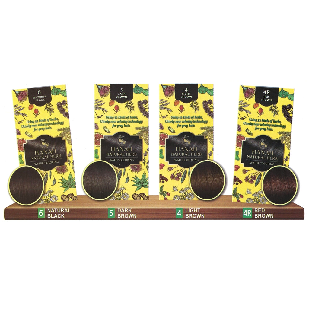 Refill set Hanah Natural Herb Water Coloring (10g x4 sachets)