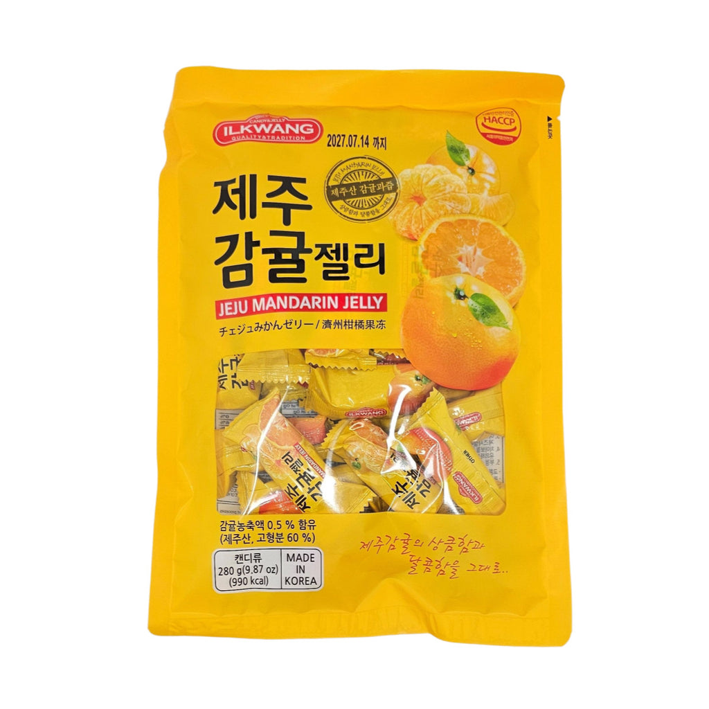 Ilkwang Jeju Mandarin Jelly 280g | Chewy Jeju Citrus Treat