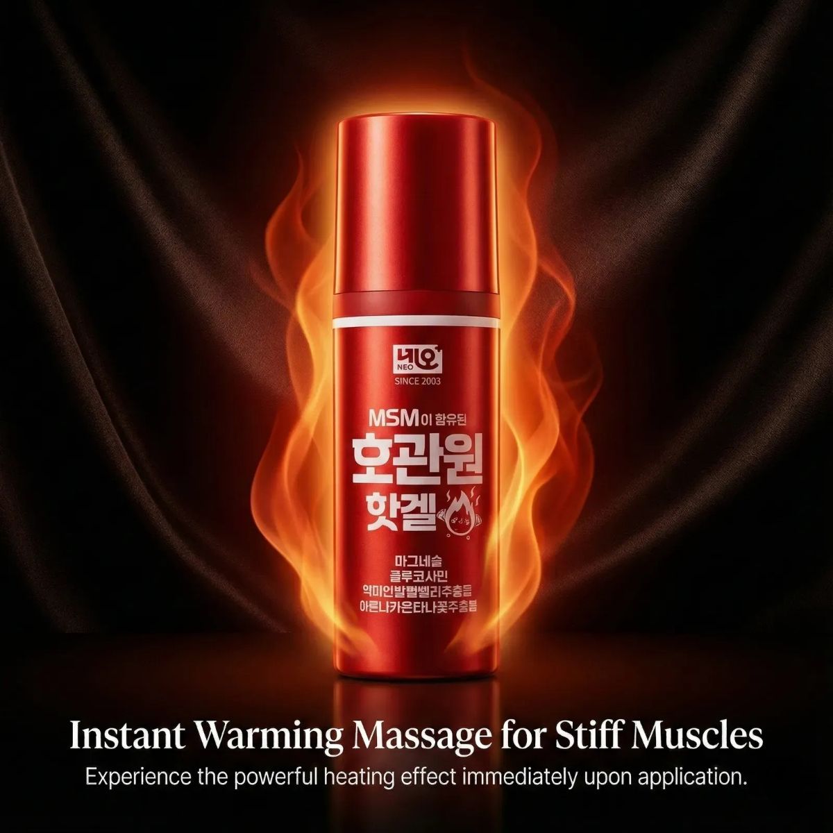 Hoguanwon Magnesium Hot Gel 100ml Soothing Warming Body Massage Care