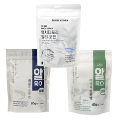 Korean Broth Coin 3-Flavor Set – Anchovy & Pollack, Vegetable, Seafood Stock Base
