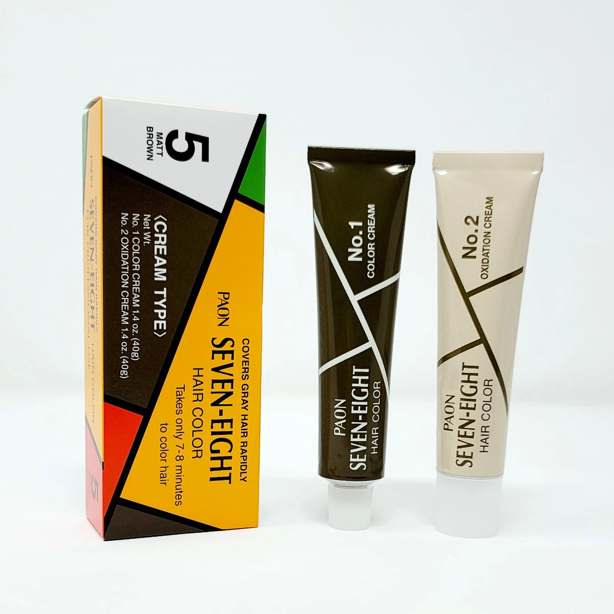 Paon 7 Minute Hair Dye - Ammonia-Free Permanent Color - 1 Box