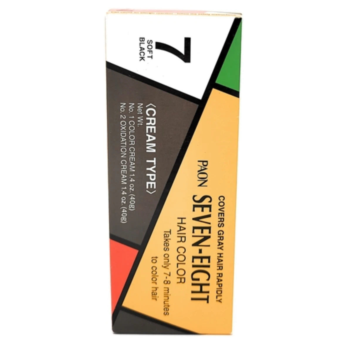 Paon 7 Minute Hair Dye - Ammonia-Free Permanent Color - 1 Box