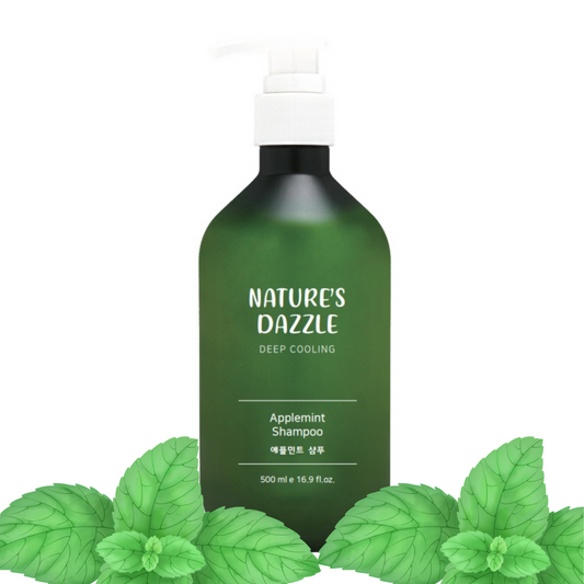 Nature's Dazzle Applemint Cool Relief Shampoo-Tea Tree Oil & Peppermint Oil  500ml/16.9 fl. oz