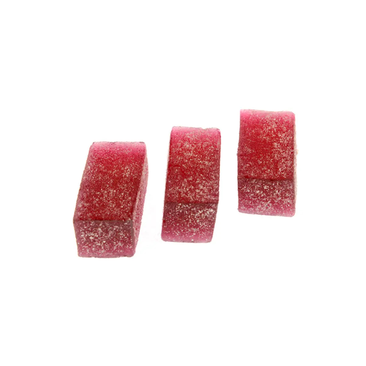 Korean Black Raspberry Jelly (복분자젤리) unwrapped sugar-coated agar jelly pieces — Ilkwang, Product of Korea