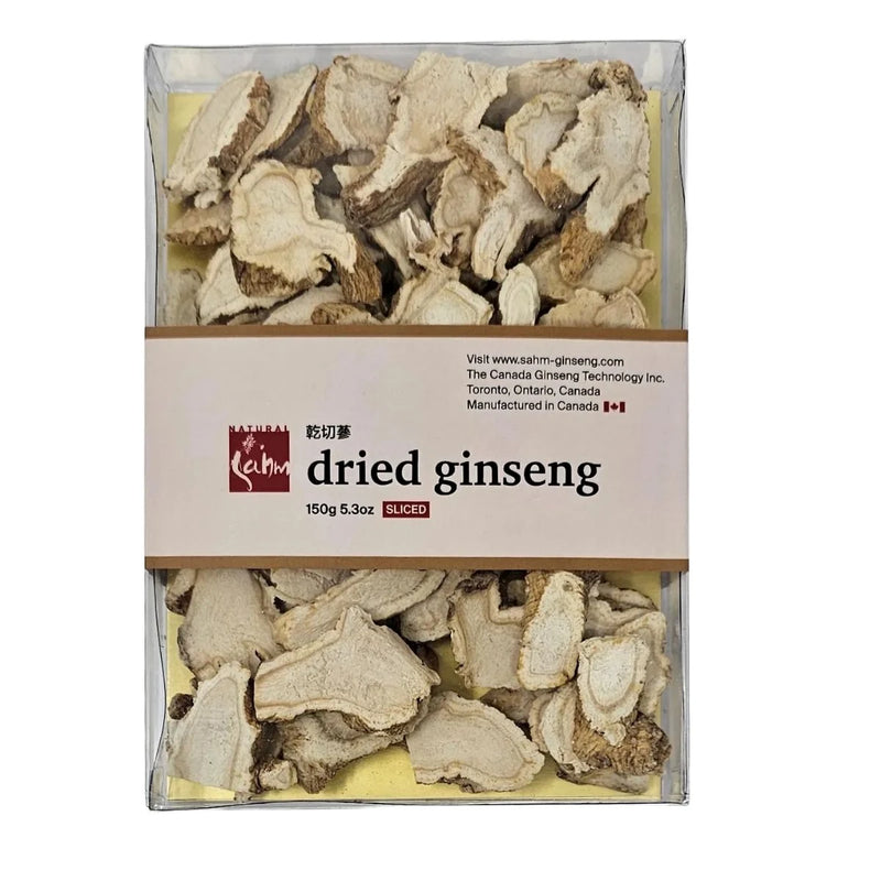 Sahm Canadian Dried Ginseng Slices | For Tea & Soup | 5.3 oz
