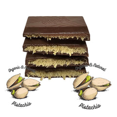 Dubai Style Milk Chocolate with Crispy Kataifi & Pistachio [2 Pack] 180g/6.35 oz