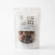 Korean black garlic (heuk maneul) whole aged bulbs from Namhae — Product of Korea