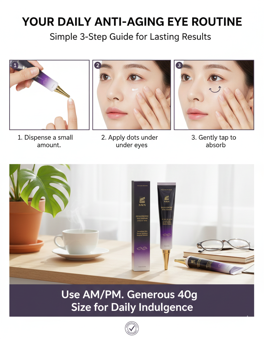 NMN Wrinkle Repair & Hydration Eye Cream (40g) - Firming & Brightening