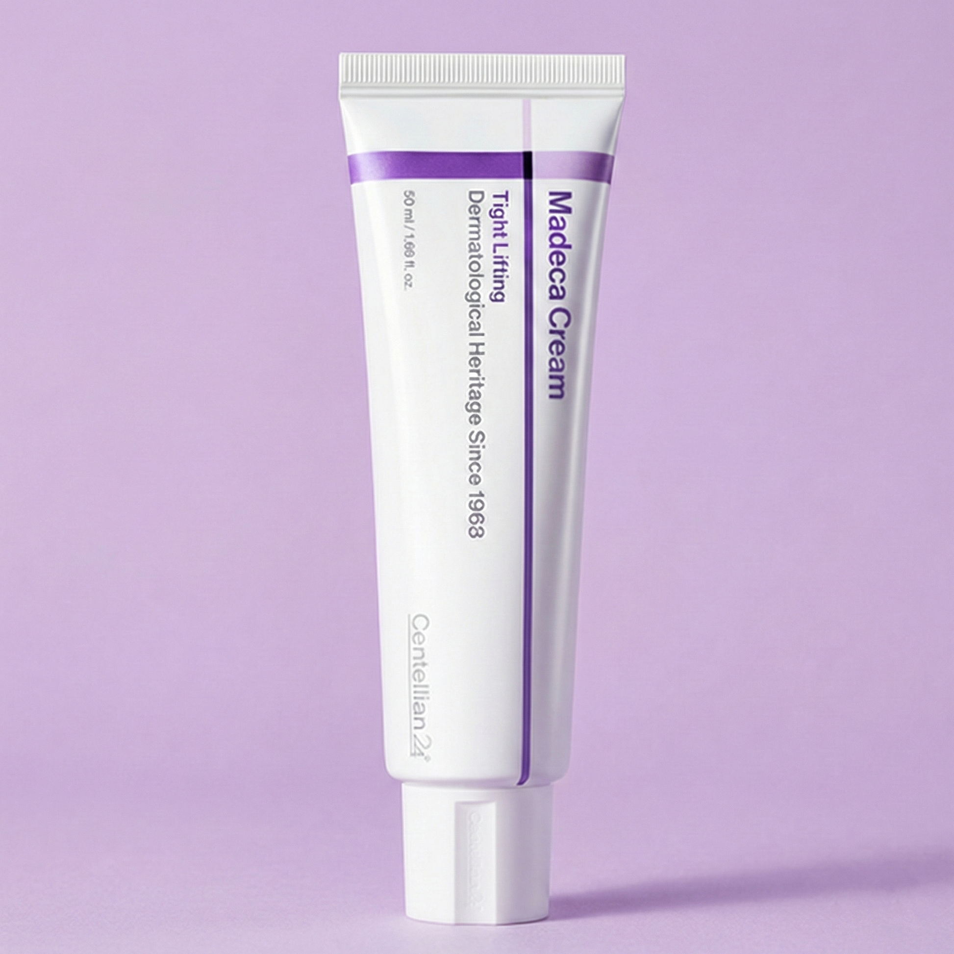 Madeca Cream on a light purple