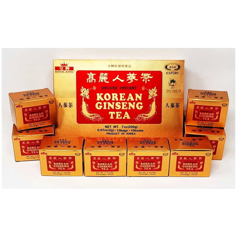 Korean Ginseng Deluxe Instant Tea, 100 Tea bags