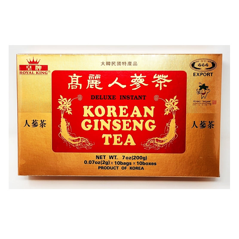 Royal King Deluxe Instant Korean Ginseng Tea | 0.07 oz x 100 Packets