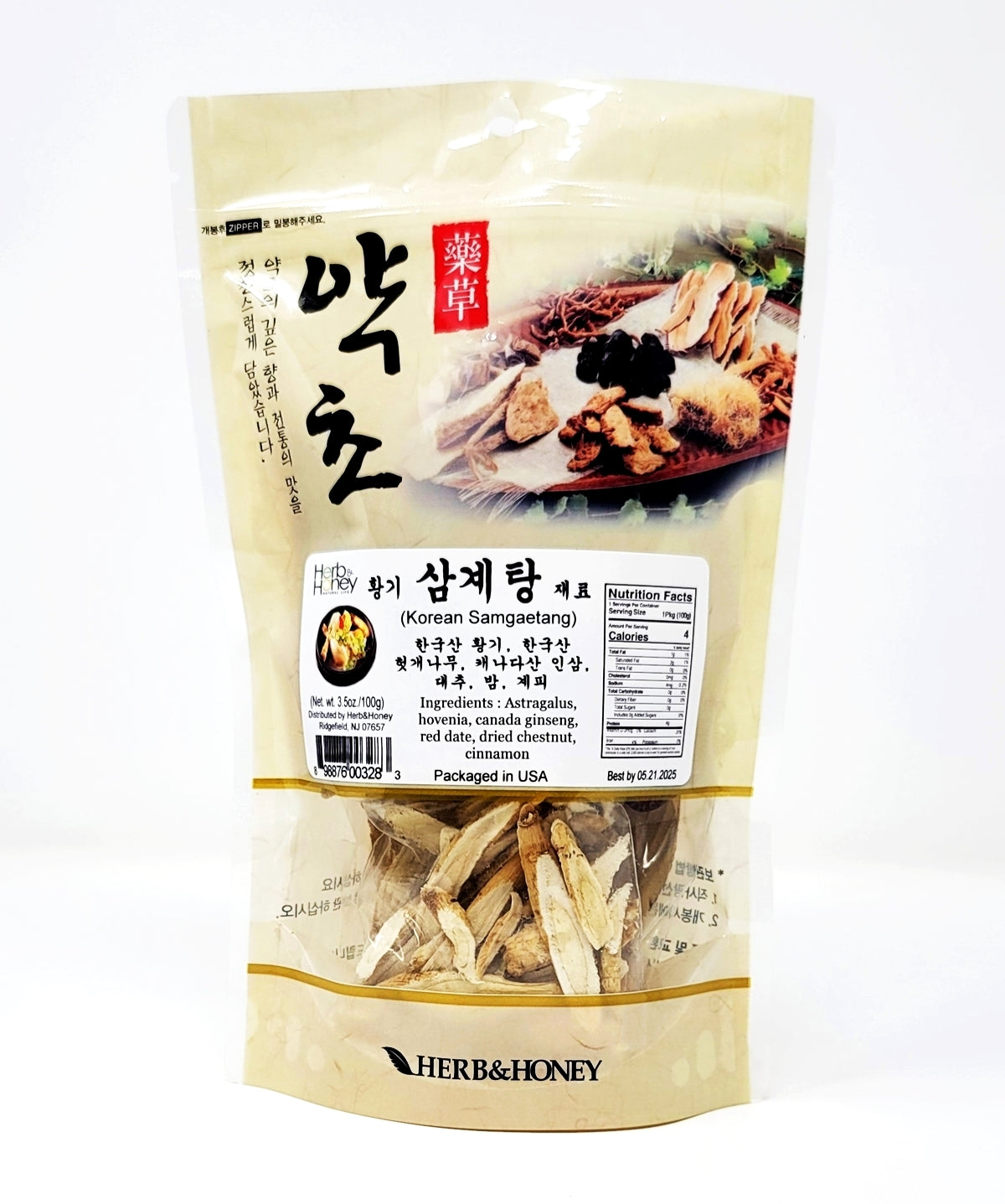 Korean Samgaetang (Ginseng Chicken Soup)3.5oz/100g삼계탕 재료 蔘鷄湯