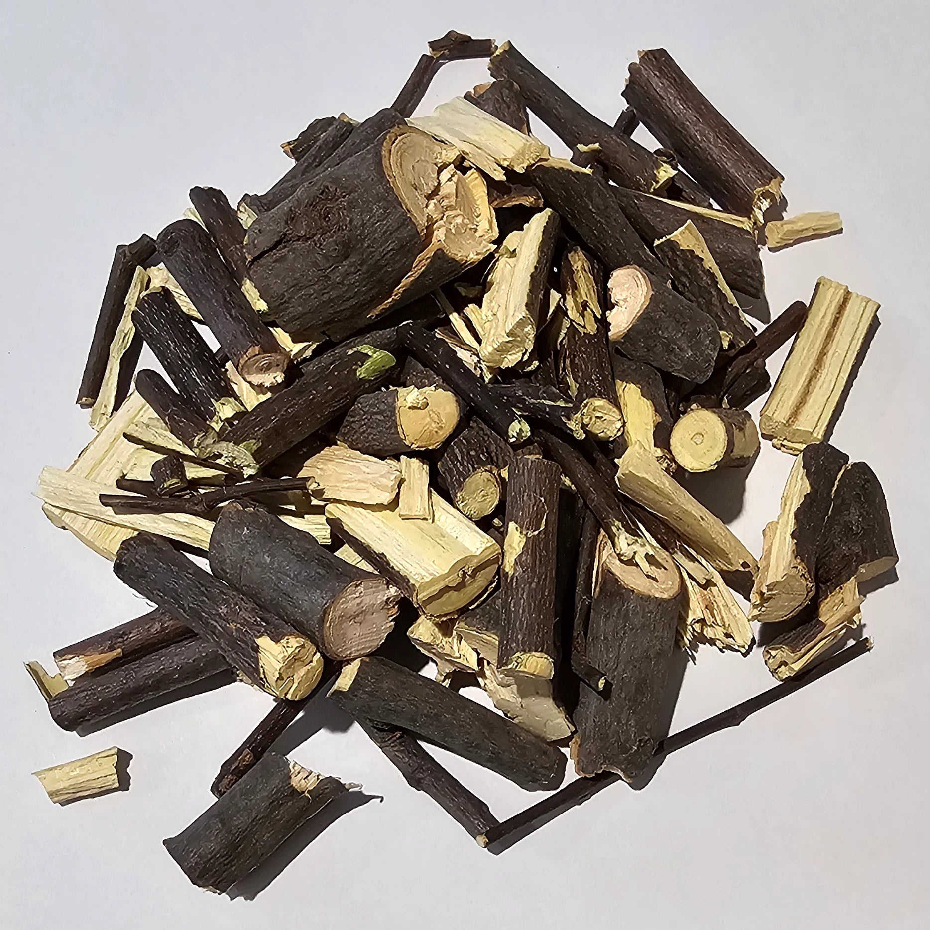 Detailed view of dried Hovenia Dulcis slices for brewing traditional Korean Oriental Raisin Tree tea