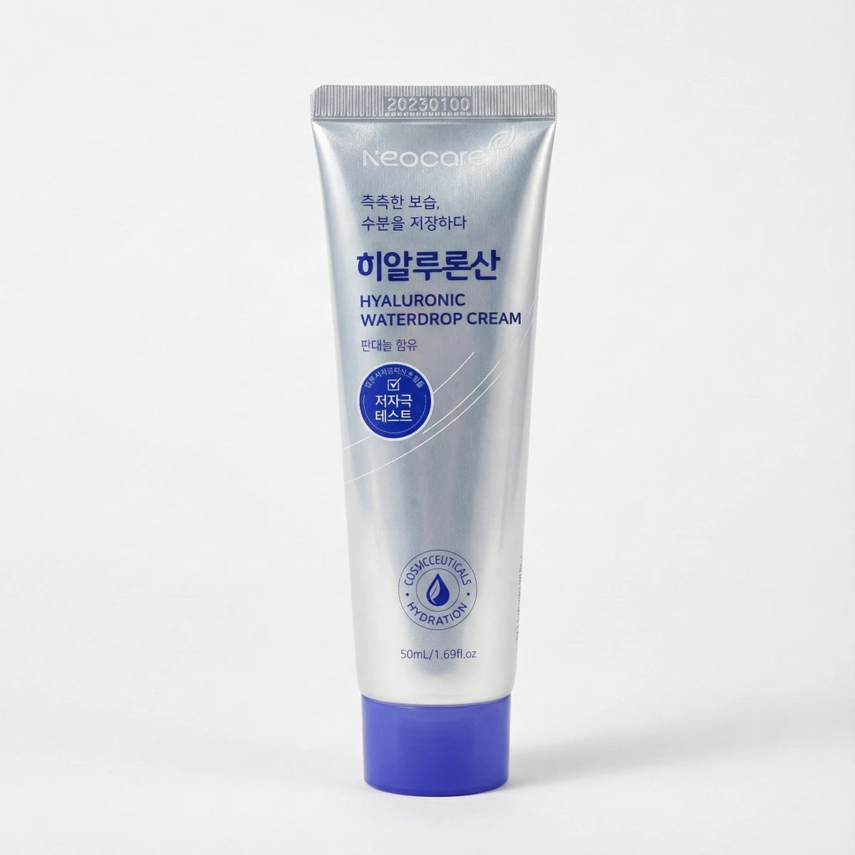 Neocore Hyaluronic Waterdrop Cream tube on a white background