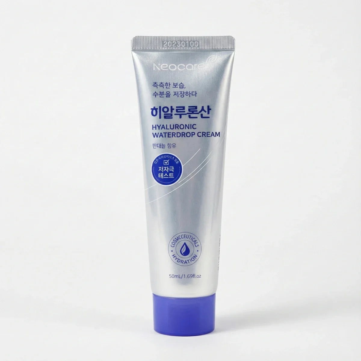 Neocore Hyaluronic Waterdrop Cream tube on a white background