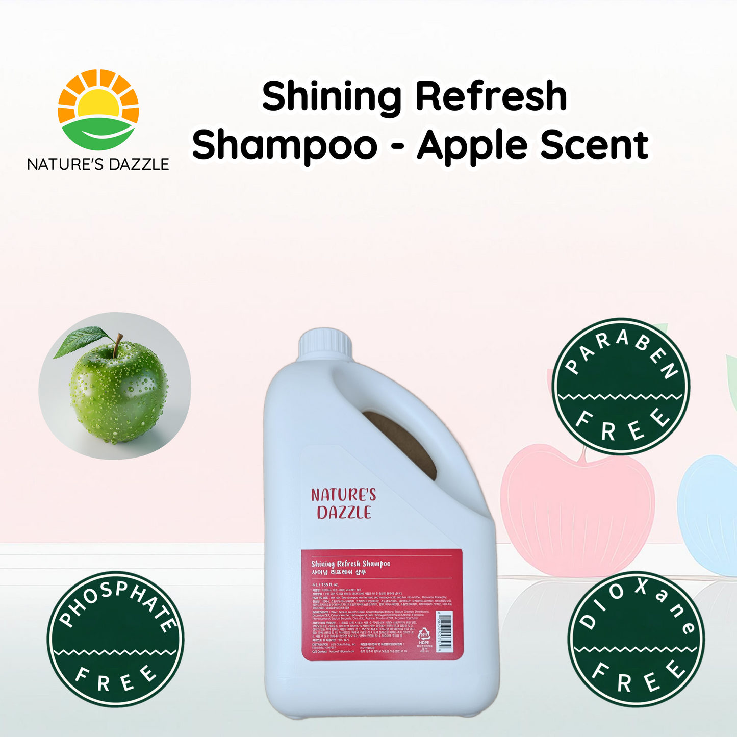 Nature's Dazzle Shining Refresh Shampoo 4000ML/135 fl. oz