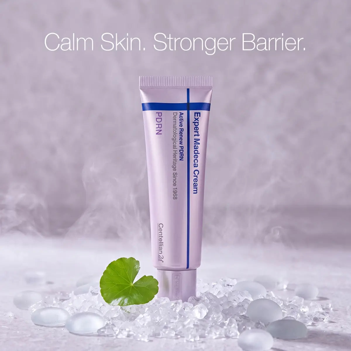 Centellian24 Expert Madeca Cream tube with hydrating skin soothing texture graphics
