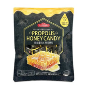 Ilkvang Propolis Honey Candy packaging with honeycomb illustration on a white background