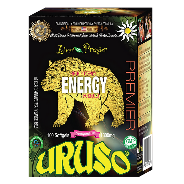World vita Uruso Energy Support Formula - Boost Your Vitality with 100 Soft Gels