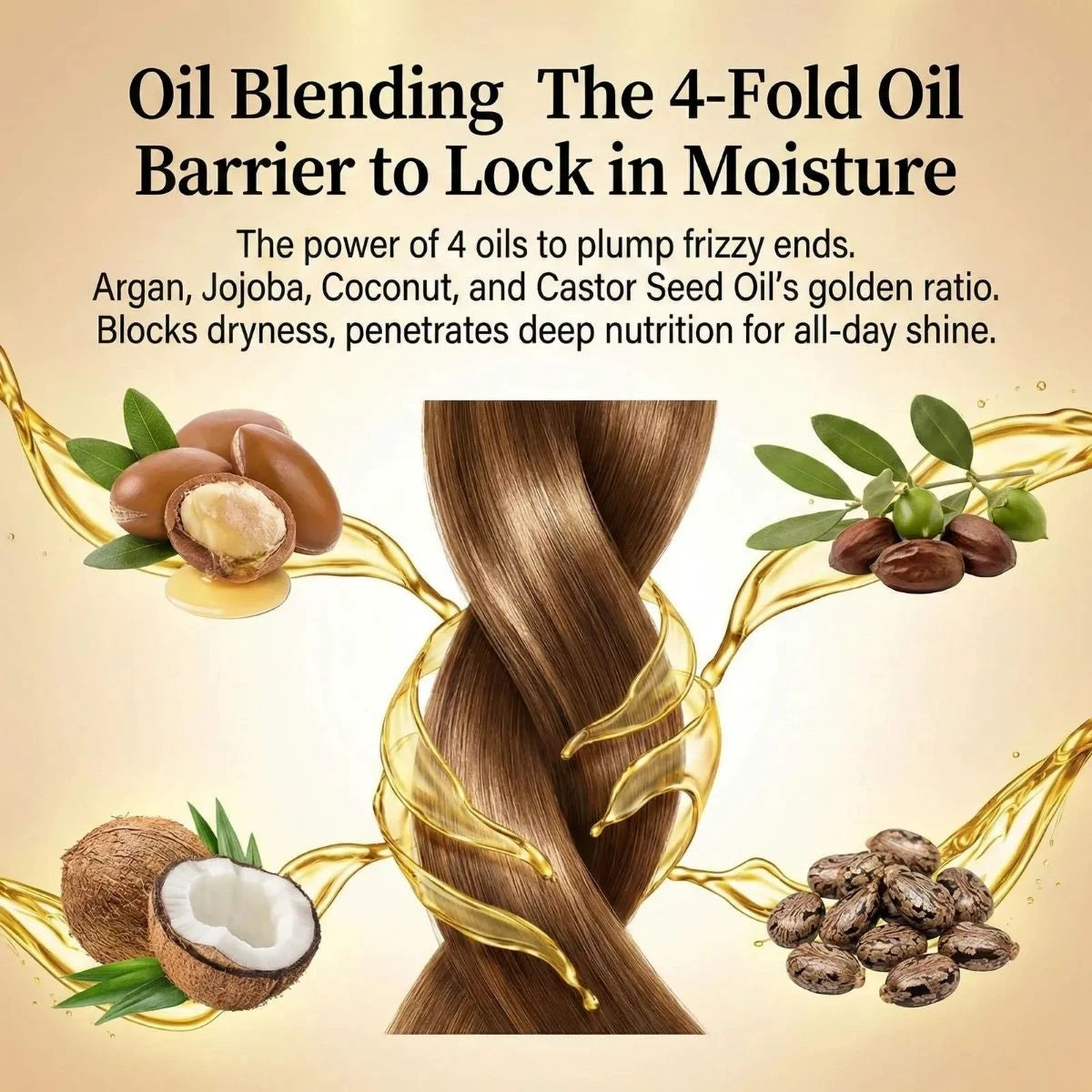 Botanical moisture seal hair treatment by Nature’s Dazzle in a 7.4 oz bottle, featuring natural botanical oils for healthy hair.