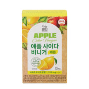 Danongwon Apple Cider Vinegar Lemon Tea Mix package with 10 sticks, showcasing the product packaging and branding.