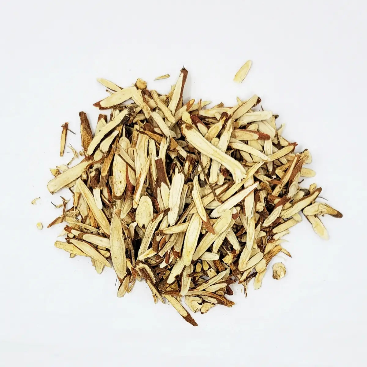 Kosbee brand Chinese Licorice Root slices, known as the herbal peacemaker, providing natural sweetness to tea blends and soups.