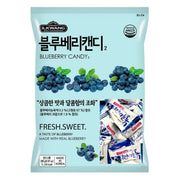 Front packaging of Ilkwang Blueberry Hard Candy, 9.87 oz pouch, authentic Korean fruit sweets.