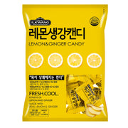 Ilkwang Lemon Ginger Candy 8.8oz pack, traditional Korean soothing throat drops for daily wellness.