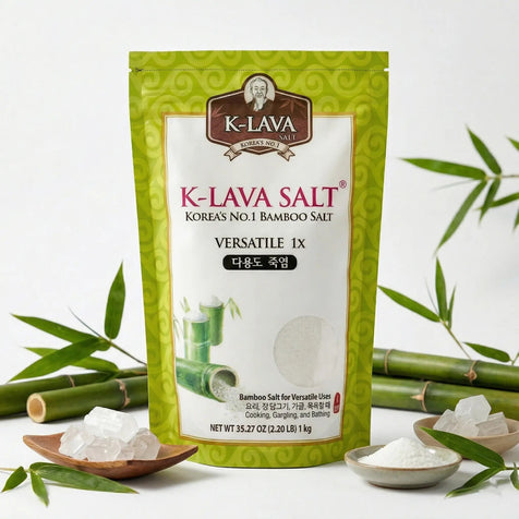 K-Lava Bamboo Salt Powder 1KG/ 요리 가글 목욕 죽염 분말