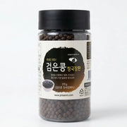 Korean black bean cheonggukjang (cheonggukjang-hwan) — fermented soybean pills in a clear jar, 9.5 oz — Product of Korea
