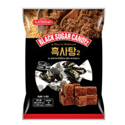 Korean black sugar candy (heuksatang) — front of 280 g bag, individually wrapped hard candy, 9.87 oz — Product of Korea (흑사탕)