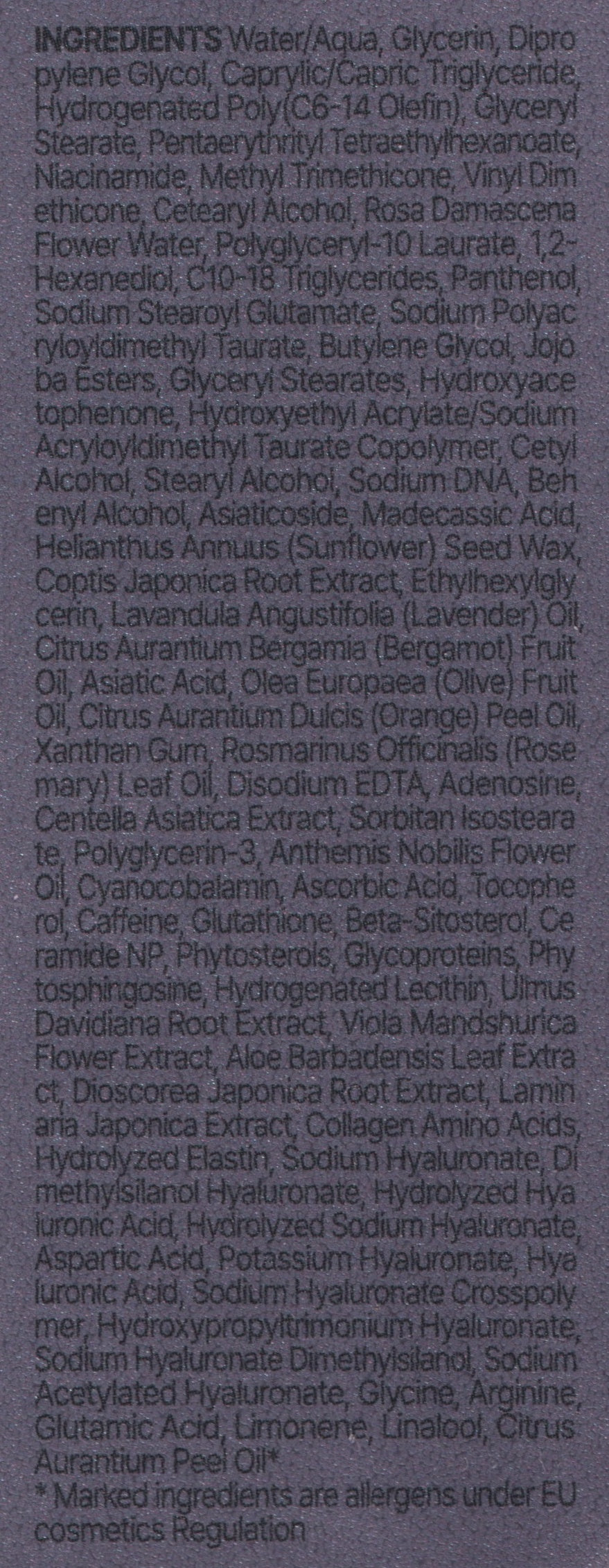 Korean PDRN cream (Centellian24 Expert Madeca) — English carton side with directions, cautions, and US distributor