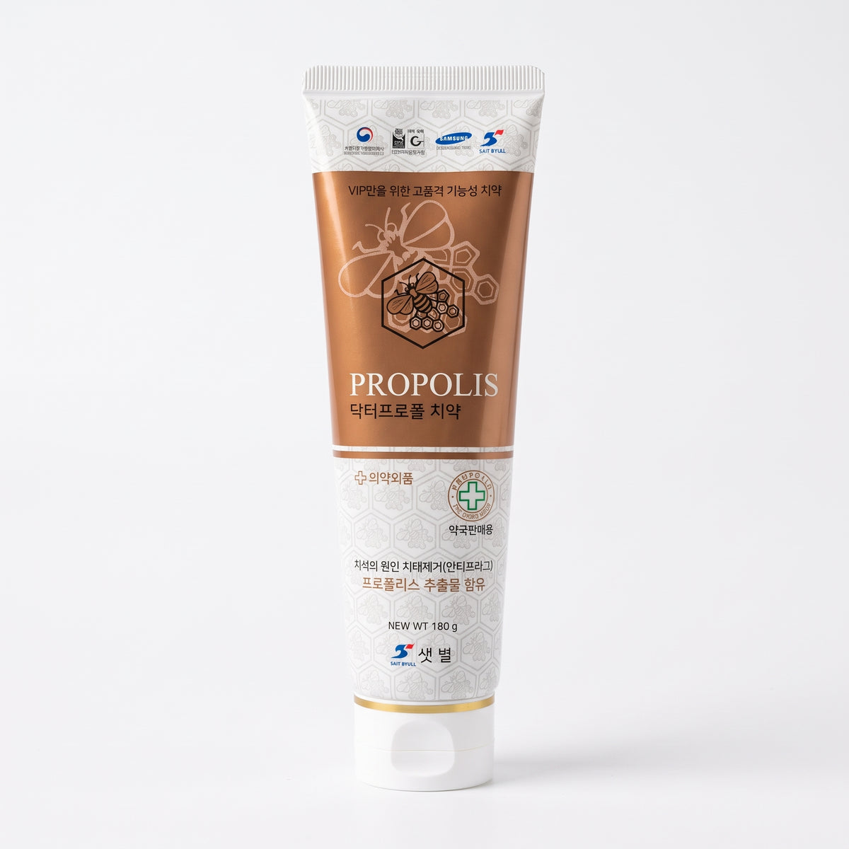 Dr. Propol Korean propolis toothpaste, single 180 g (6.35 oz) tube